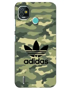 Чехол для TECNO Pop 5 (BD2p) с картинкой «Милитари стиль Adidas» Чехол для TECNO Pop 5 (BD2p) с картинкой «Милитари стиль Adidas»