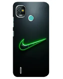 Чохол для TECNO Pop 5 (BD2p) з картинкою «Неоновий контур Nike» Чохол для TECNO Pop 5 (BD2p) з картинкою «Неоновий контур Nike»