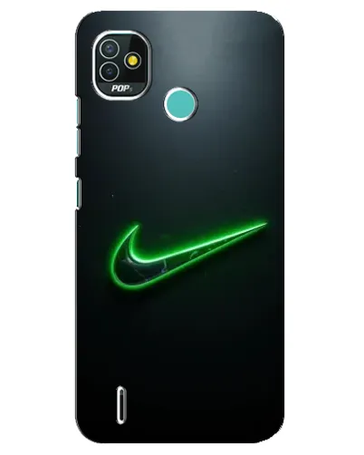 Чехол для TECNO Pop 5 (BD2p) с картинкой «Неоновый контур Nike» Чехол для TECNO Pop 5 (BD2p) с картинкой «Неоновый контур Nike»