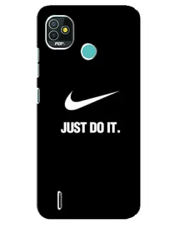 Чехол для TECNO Pop 5 (BD2p) с картинкой «Классический принт Nike» Чехол для TECNO Pop 5 (BD2p) с картинкой «Классический принт Nike»