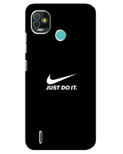Чехол для TECNO Pop 5 (BD2p) с картинкой «Минимализм от Nike» Чехол для TECNO Pop 5 (BD2p) с картинкой «Минимализм от Nike»