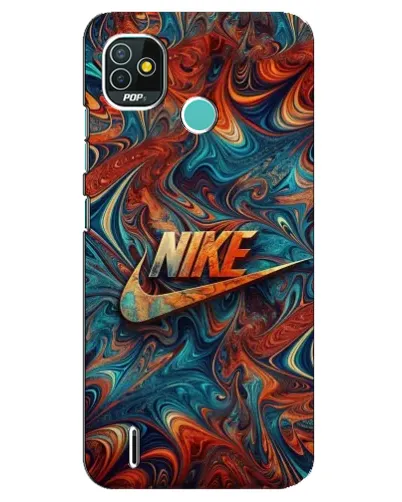 Чехол для TECNO Pop 5 (BD2p) с картинкой «Nike в абстракции» Чехол для TECNO Pop 5 (BD2p) с картинкой «Nike в абстракции»