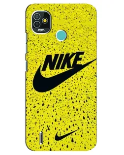 Чехол для TECNO Pop 5 (BD2p) с картинкой «Желтый текстурный Nike» Чехол для TECNO Pop 5 (BD2p) с картинкой «Желтый текстурный Nike»