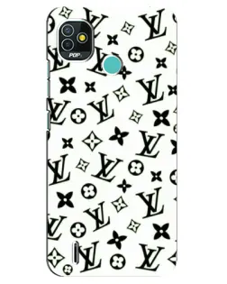 Чехол для TECNO Pop 5 (BD2p) с картинкой «Монохромный хаос LV»