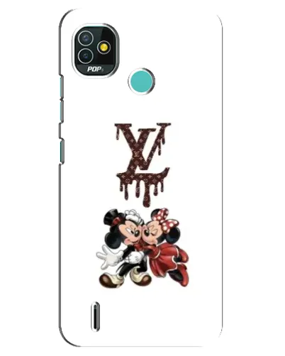 Чехол для TECNO Pop 5 (BD2p) с картинкой «LV и Микки Маус»