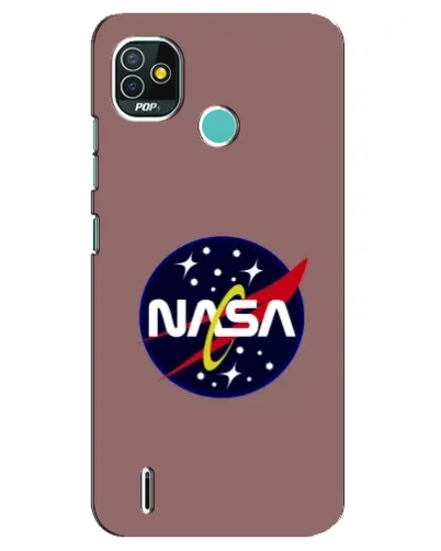 Чехол для TECNO Pop 5 (BD2p) с картинкой «NASA — ретро космос»