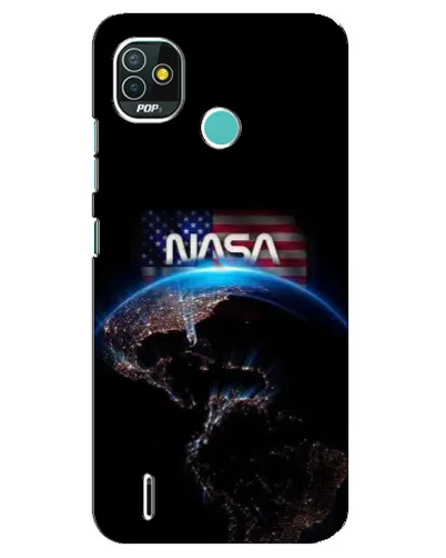 Чехол для TECNO Pop 5 (BD2p) с картинкой «Земля из космоса NASA»