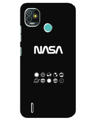 Чехол для TECNO Pop 5 (BD2p) с картинкой «NASA — технический принт»