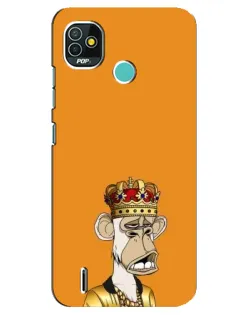 Чохол для TECNO Pop 5 (BD2p) з картинкою «Золота мавпа Bored Ape» Чохол для TECNO Pop 5 (BD2p) з картинкою «Золота мавпа Bored Ape»