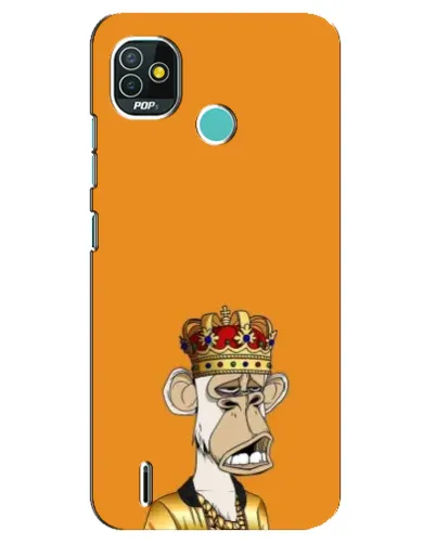 Чехол для TECNO Pop 5 (BD2p) с картинкой «Золотая обезьяна Bored Ape» Чехол для TECNO Pop 5 (BD2p) с картинкой «Золотая обезьяна Bored Ape»