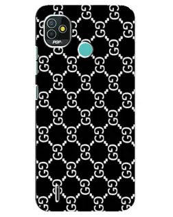 Чохол для TECNO Pop 5 (BD2p) з картинкою «Gucci — сітчастий паттерн»