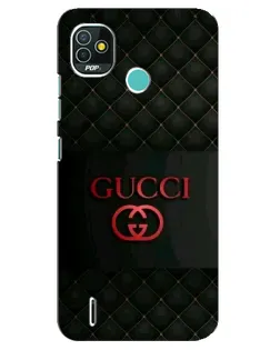 Чохол для TECNO Pop 5 (BD2p) з картинкою «Gucci — стьобаний чорний»