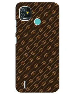 Чохол для TECNO Pop 5 (BD2p) з картинкою «Gucci — золоті діагоналі»