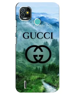 Чохол для TECNO Pop 5 (BD2p) з картинкою «Gucci — гірський пейзаж»