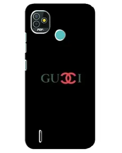 Чохол для TECNO Pop 5 (BD2p) з картинкою «Gucci — червоний градієнт»