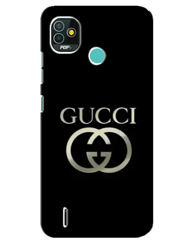 Чехол для TECNO Pop 5 (BD2p) с картинкой «Gucci — золото на черном» Чехол для TECNO Pop 5 (BD2p) с картинкой «Gucci — золото на черном»