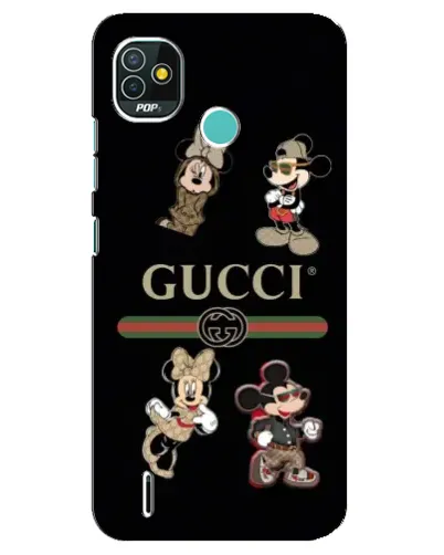 Чехол для TECNO Pop 5 (BD2p) с картинкой «Gucci — герои Disney и монограмма» Чехол для TECNO Pop 5 (BD2p) с картинкой «Gucci — герои Disney и монограмма»
