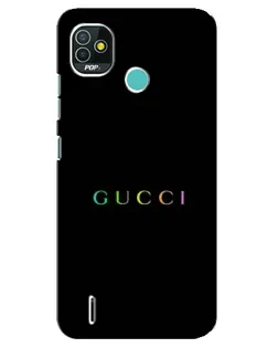 Чохол для TECNO Pop 5 (BD2p) з картинкою «Gucci — неоновий мінімалізм»