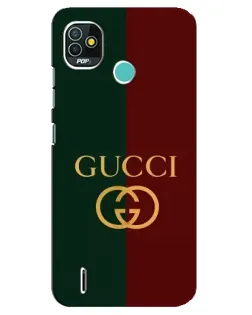 Чохол для TECNO Pop 5 (BD2p) з картинкою «Gucci — темно-зелений градієнт»
