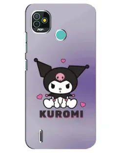 Чехол для TECNO Pop 5 (BD2p) с картинкой «Kuromi — фиолетовый арт» Чехол для TECNO Pop 5 (BD2p) с картинкой «Kuromi — фиолетовый арт»