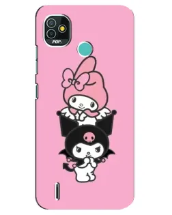 Чехол для TECNO Pop 5 (BD2p) с картинкой «My Melody и Kuromi» Чехол для TECNO Pop 5 (BD2p) с картинкой «My Melody и Kuromi»