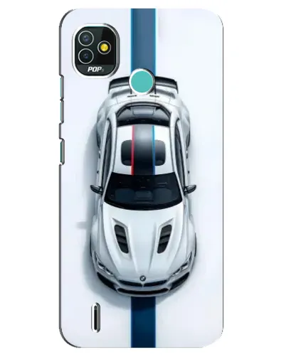 Чехол для TECNO Pop 5 (BD2p) с картинкой «Вид сверху — BMW M»