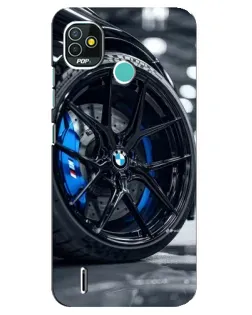 Чехол для TECNO Pop 5 (BD2p) с картинкой «Колесо BMW вблизи» Чехол для TECNO Pop 5 (BD2p) с картинкой «Колесо BMW вблизи»