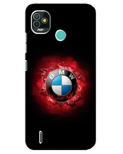 Чехол для TECNO Pop 5 (BD2p) с картинкой «Логотип BMW — вспышка» Чехол для TECNO Pop 5 (BD2p) с картинкой «Логотип BMW — вспышка»