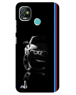 Чехол для TECNO Pop 5 (BD2p) с картинкой «Силуэт BMW в темноте» Чехол для TECNO Pop 5 (BD2p) с картинкой «Силуэт BMW в темноте»
