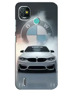 Чехол для TECNO Pop 5 (BD2p) с картинкой «BMW в белом дыму» Чехол для TECNO Pop 5 (BD2p) с картинкой «BMW в белом дыму»