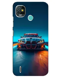 Чехол для TECNO Pop 5 (BD2p) с картинкой «BMW — огни неона» Чехол для TECNO Pop 5 (BD2p) с картинкой «BMW — огни неона»