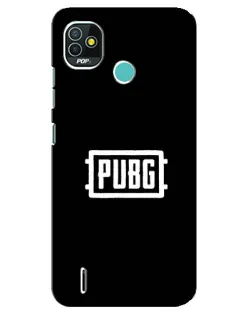 Чехол для TECNO Pop 5 (BD2p) с картинкой «Лого BMW — металлический блеск»