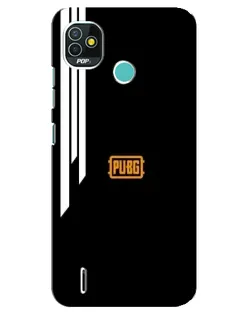 Чехол для TECNO Pop 5 (BD2p) с картинкой «PUBG — вертикальные линии»