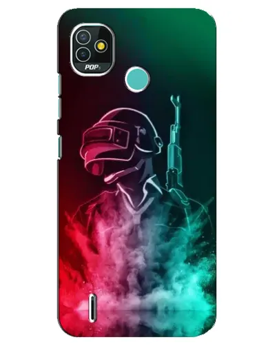 Чехол для TECNO Pop 5 (BD2p) с картинкой «PUBG — огненный воин» Чехол для TECNO Pop 5 (BD2p) с картинкой «PUBG — огненный воин»