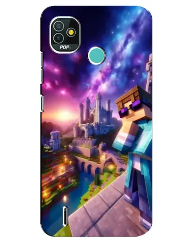 Чехол для TECNO Pop 5 (BD2p) с картинкой «Стив и космос»