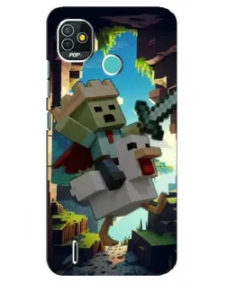 Чехол для TECNO Pop 5 (BD2p) с картинкой «Стив и гусь»