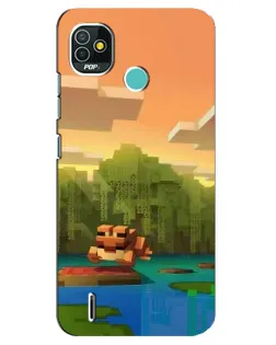 Чохол для TECNO Pop 5 (BD2p) з картинкою «Майнкрафт захід сонця» Чохол для TECNO Pop 5 (BD2p) з картинкою «Майнкрафт захід сонця»