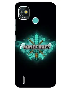 Чохол для TECNO Pop 5 (BD2p) з картинкою «Minecraft Diamond лого» Чохол для TECNO Pop 5 (BD2p) з картинкою «Minecraft Diamond лого»