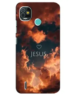 Чехол для TECNO Pop 5 (BD2p) с картинкой «Сияние Имени Jesus»