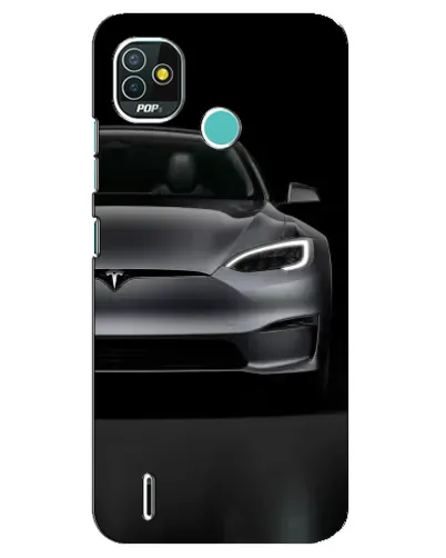 Чехол для TECNO Pop 5 (BD2p) с картинкой «Tesla Model S Look»