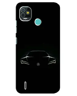 Чехол для TECNO Pop 5 (BD2p) с картинкой «Mercedes — силуэт авто» Чехол для TECNO Pop 5 (BD2p) с картинкой «Mercedes — силуэт авто»