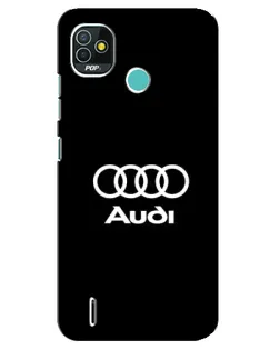 Чохол для TECNO Pop 5 (BD2p) з картинкою «Класичне лого Audi»