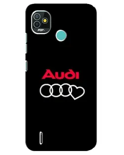 Чохол для TECNO Pop 5 (BD2p) з картинкою «Логотип Audi Heart»