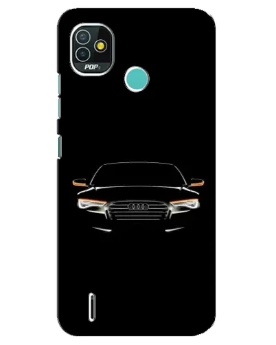 Чехол для TECNO Pop 5 (BD2p) с картинкой «Audi — ночной контур»