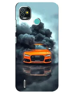 Чохол для TECNO Pop 5 (BD2p) з картинкою «Audi у хмарах диму» Чохол для TECNO Pop 5 (BD2p) з картинкою «Audi у хмарах диму»