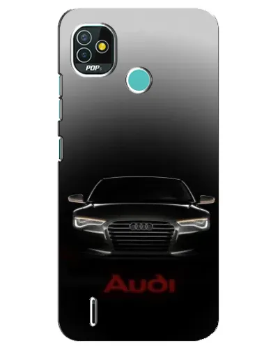 Чехол для TECNO Pop 5 (BD2p) с картинкой «Audi — градиентный контур»