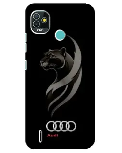 Чохол для TECNO Pop 5 (BD2p) з картинкою «Графіка — пантера та Audi» Чохол для TECNO Pop 5 (BD2p) з картинкою «Графіка — пантера та Audi»