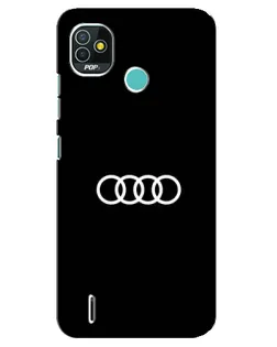 Чохол для TECNO Pop 5 (BD2p) з картинкою «Audi White Logo» Чохол для TECNO Pop 5 (BD2p) з картинкою «Audi White Logo»