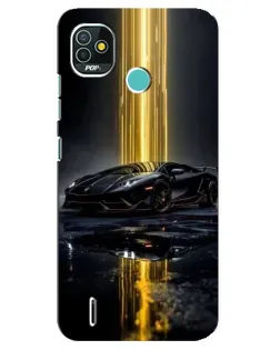 Чохол для TECNO Pop 5 (BD2p) з картинкою «Нічний Lamborghini драйв»