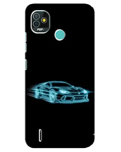Чехол для TECNO Pop 5 (BD2p) с картинкой «Неоновый контур Lamborghini» Чехол для TECNO Pop 5 (BD2p) с картинкой «Неоновый контур Lamborghini»